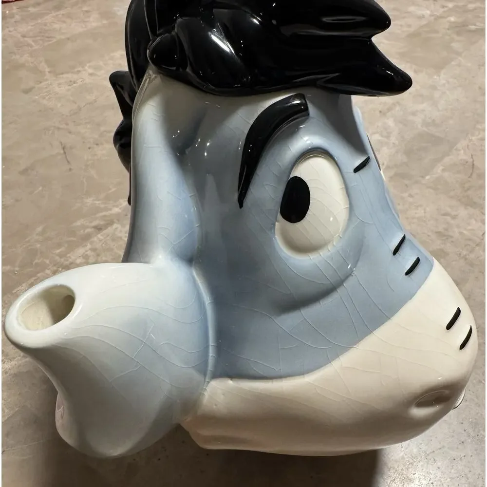 Vintage 2000 Disney Showcase Paul Cardew Eeyore Face Teapot COMPLETE With Lid